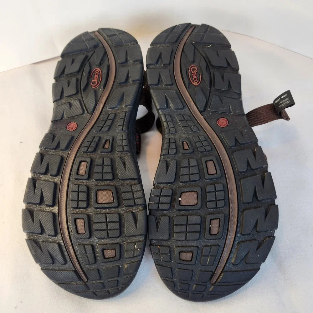 Chaco Adjustable Outdoor Hiking Sports Sandals Red Brown Z/Volv‎ J106589 Mens 12